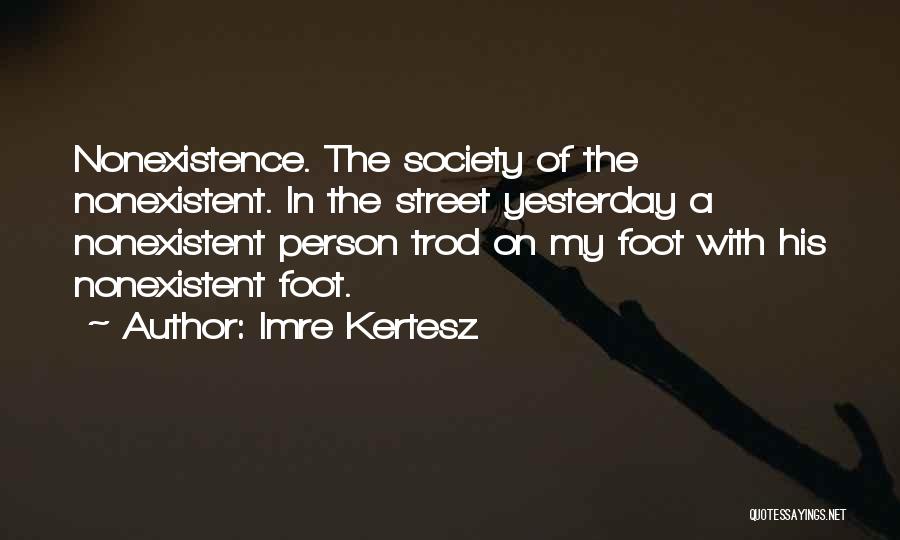 Foot Feet Quotes By Imre Kertesz