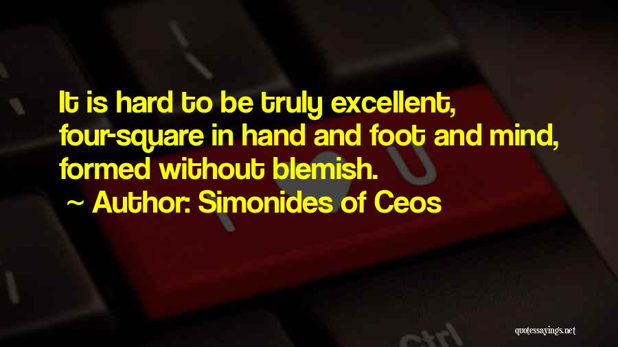 Foot Feet Quotes By Simonides Of Ceos