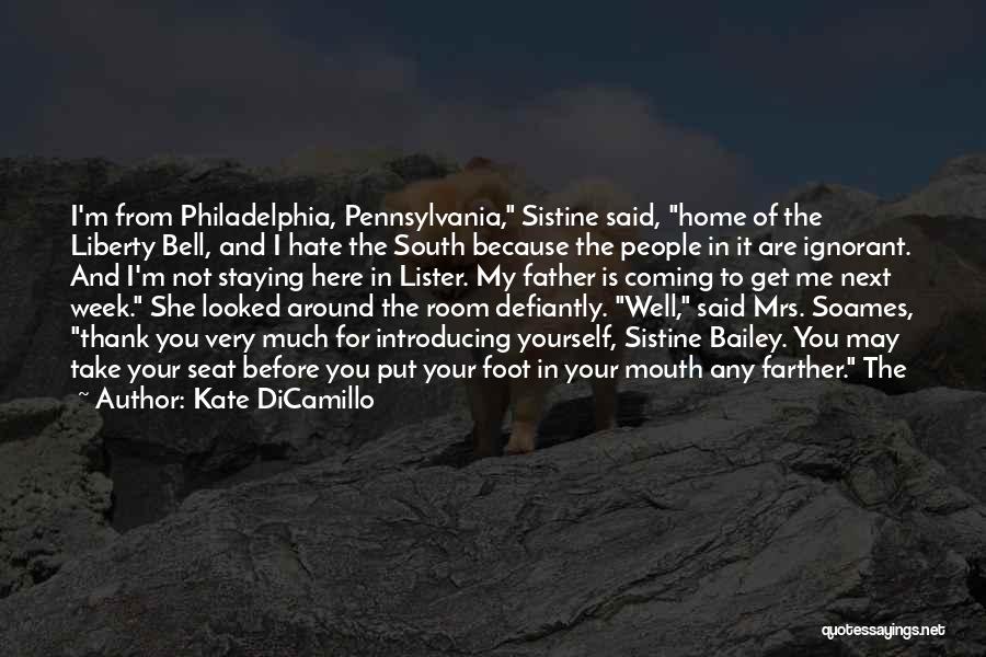 Foot In Mouth Quotes By Kate DiCamillo