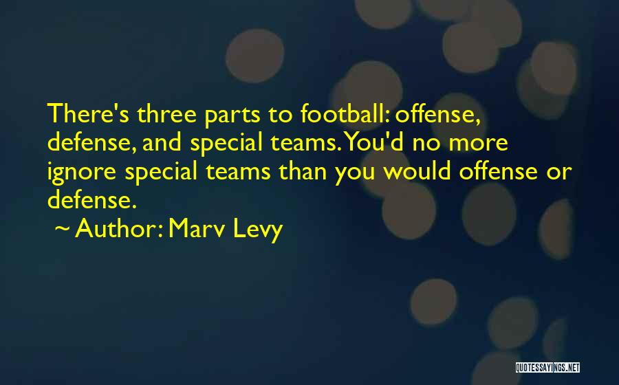 Football Defense Quotes By Marv Levy