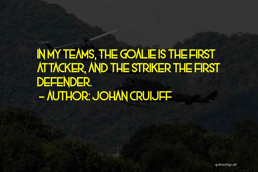 Football Goalie Quotes By Johan Cruijff