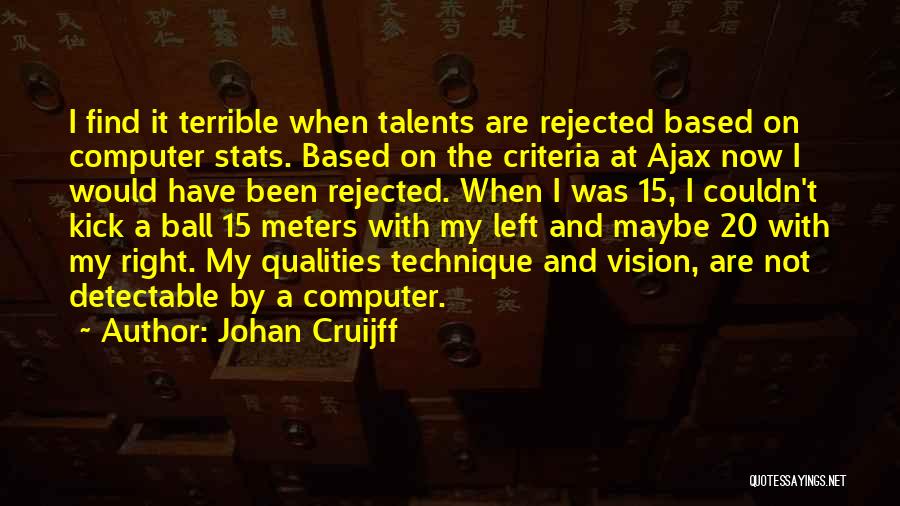 Football Kick Quotes By Johan Cruijff