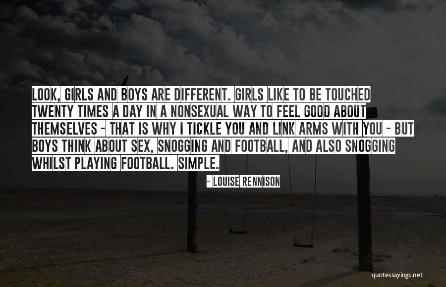 Football Playing Quotes By Louise Rennison