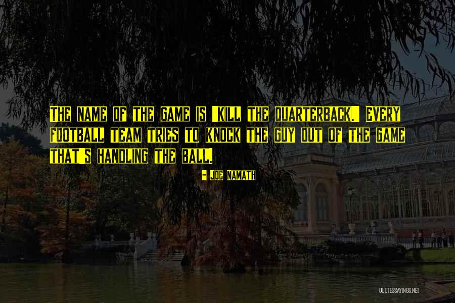 Football Quarterback Quotes By Joe Namath Football Quarterback Quotes By Joe Namath