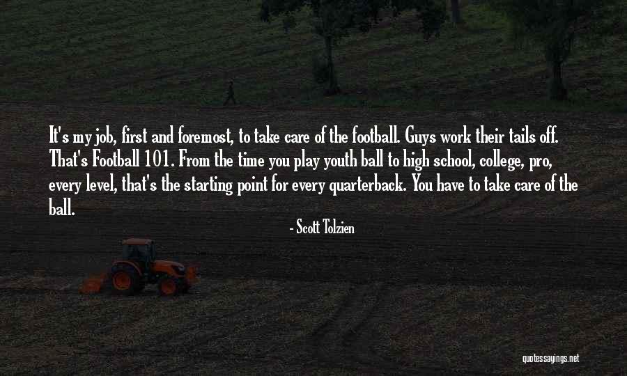 Football Quarterback Quotes By Scott Tolzien Football Quarterback Quotes By Scott Tolzien