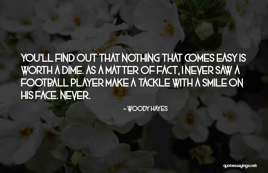 Football Tackle Quotes By Woody Hayes