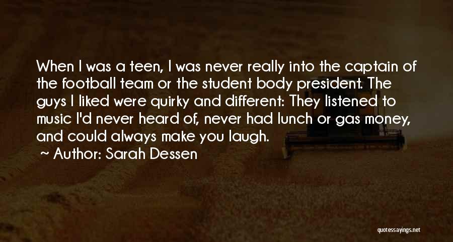 Football Team Captain Quotes By Sarah Dessen