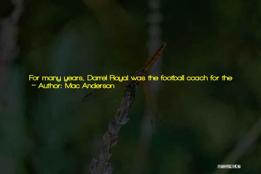 Football Teams Quotes By Mac Anderson