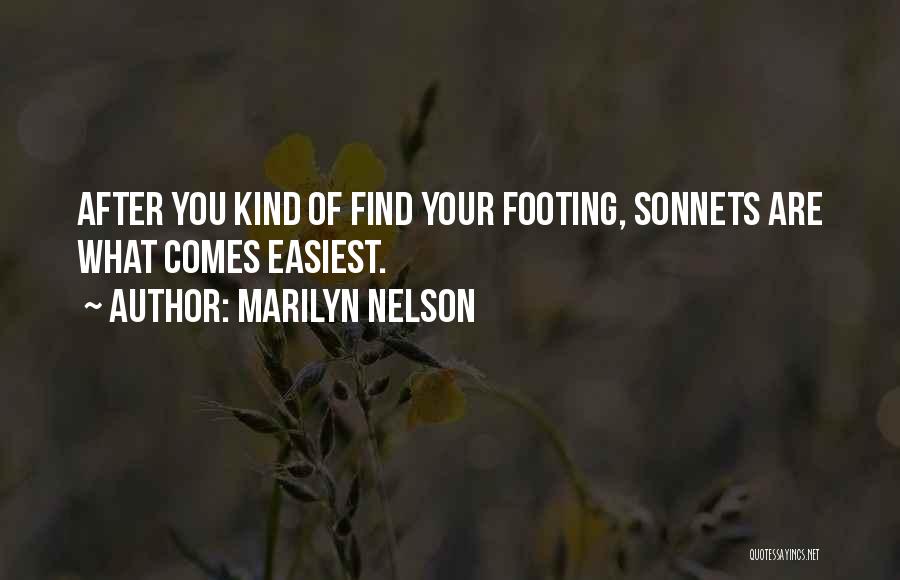 Footing Quotes By Marilyn Nelson