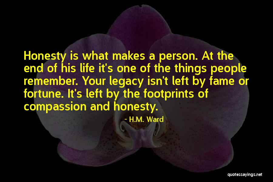 Footprints And Life Quotes By H.M. Ward Footprints And Life Quotes By H.M. Ward