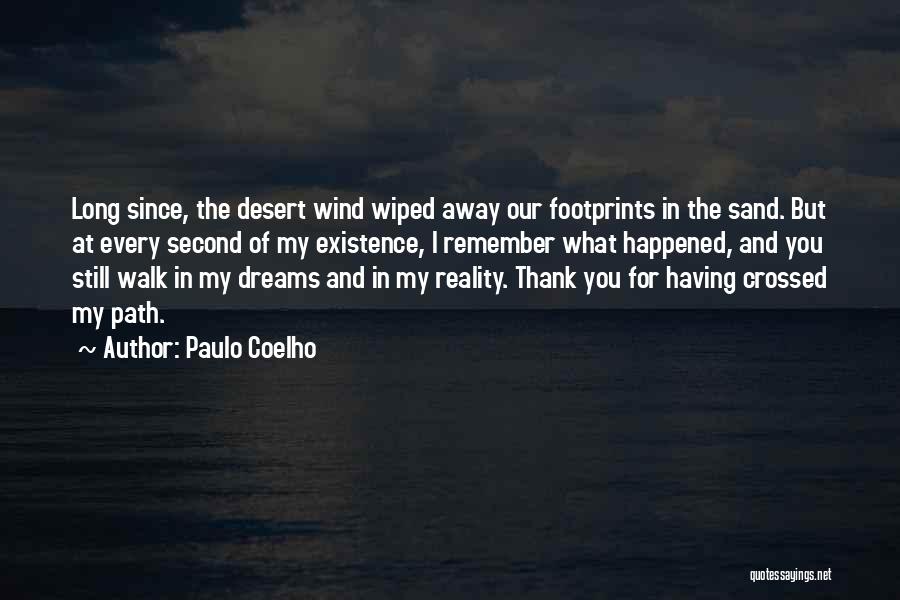 Footprints And Love Quotes By Paulo Coelho