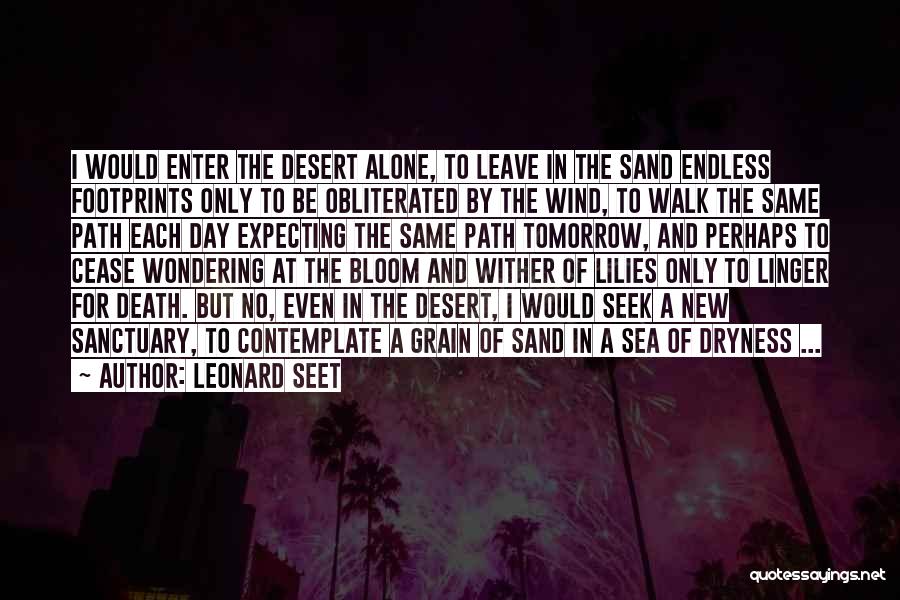 Footprints In Sand Quotes By Leonard Seet