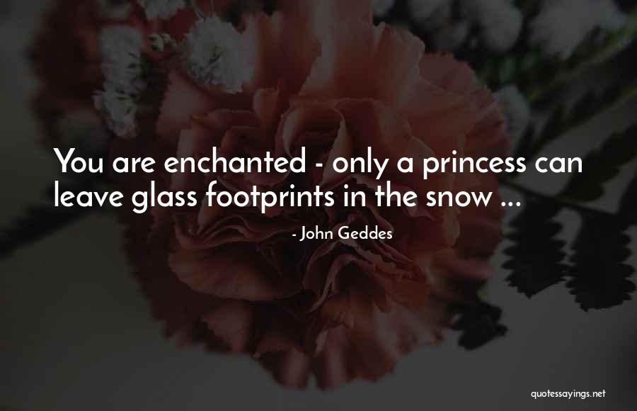 Footprints Quotes By John Geddes