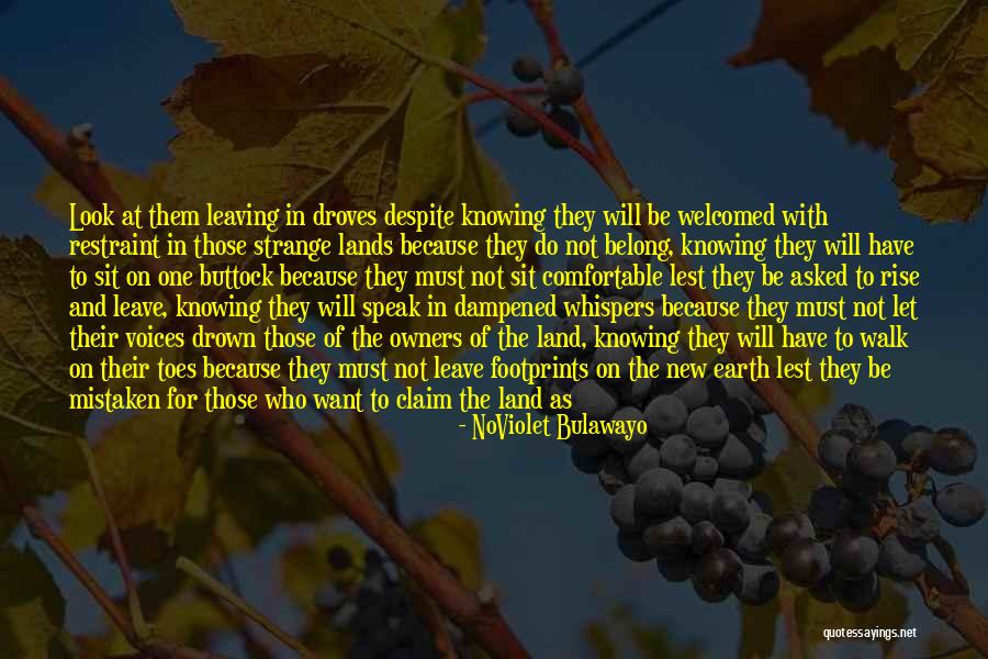 Footprints Quotes By NoViolet Bulawayo Footprints Quotes By NoViolet Bulawayo