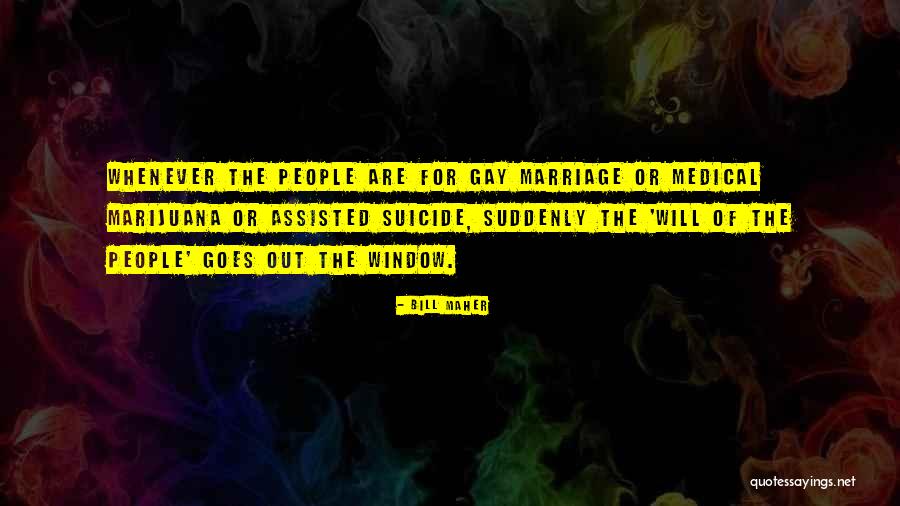 For Gay Marriage Quotes By Bill Maher