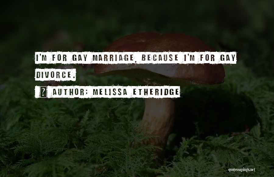 For Gay Marriage Quotes By Melissa Etheridge