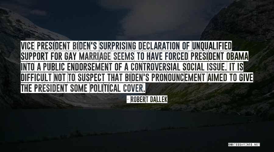 For Gay Marriage Quotes By Robert Dallek