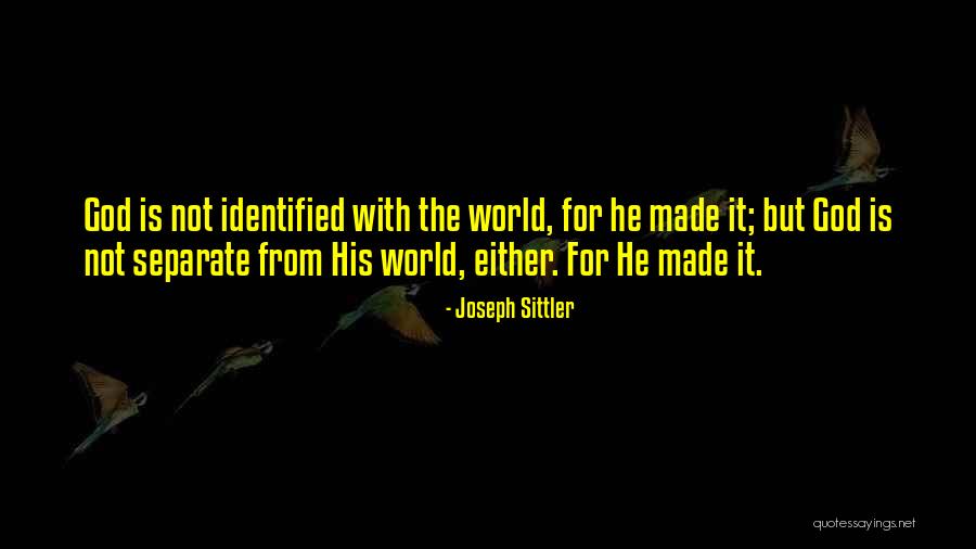 For Joseph Quotes By Joseph Sittler