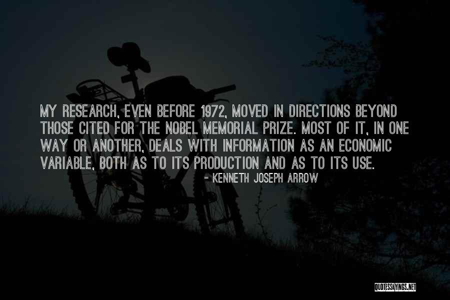 For Joseph Quotes By Kenneth Joseph Arrow