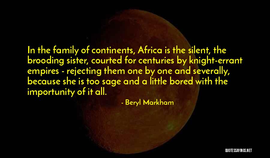For Little Sister Quotes By Beryl Markham