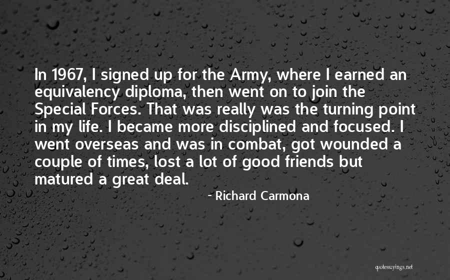For Lost Friends Quotes By Richard Carmona For Lost Friends Quotes By Richard Carmona