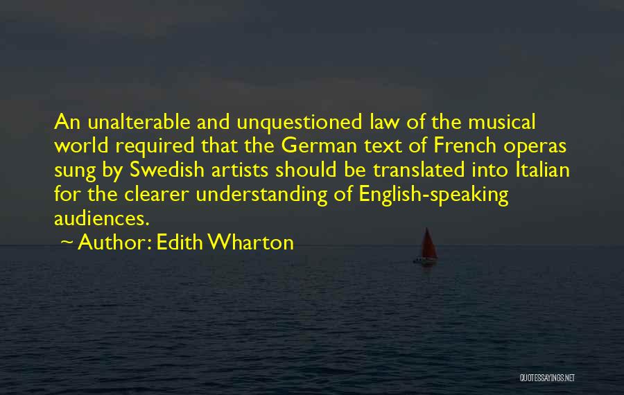 For Music Quotes By Edith Wharton