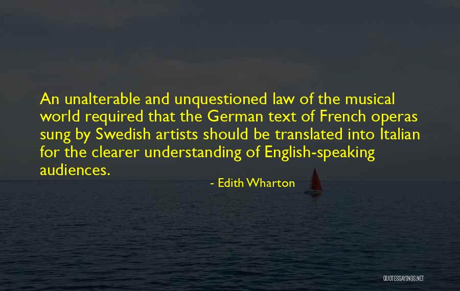 For Music Quotes By Edith Wharton