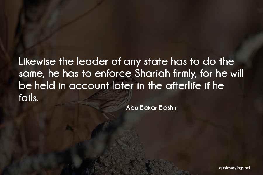 For State Quotes By Abu Bakar Bashir For State Quotes By Abu Bakar Bashir