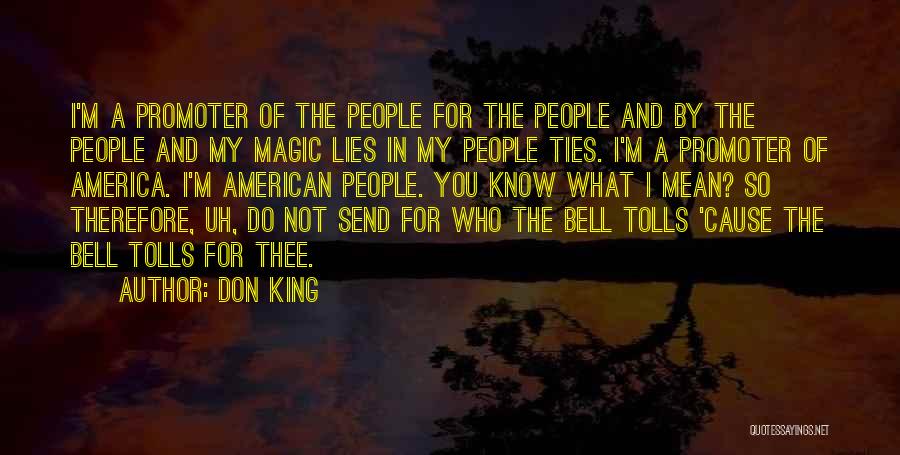 For Whom Bell Tolls Quotes By Don King