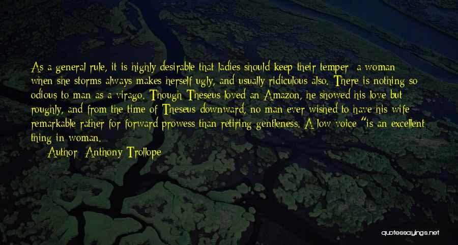 For Wife Love Quotes By Anthony Trollope