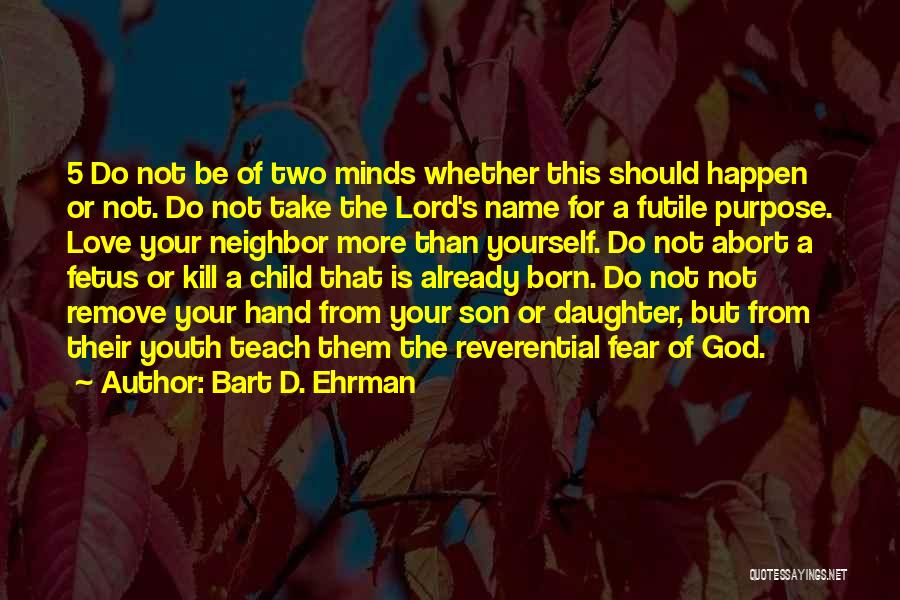 For Your Son Quotes By Bart D. Ehrman