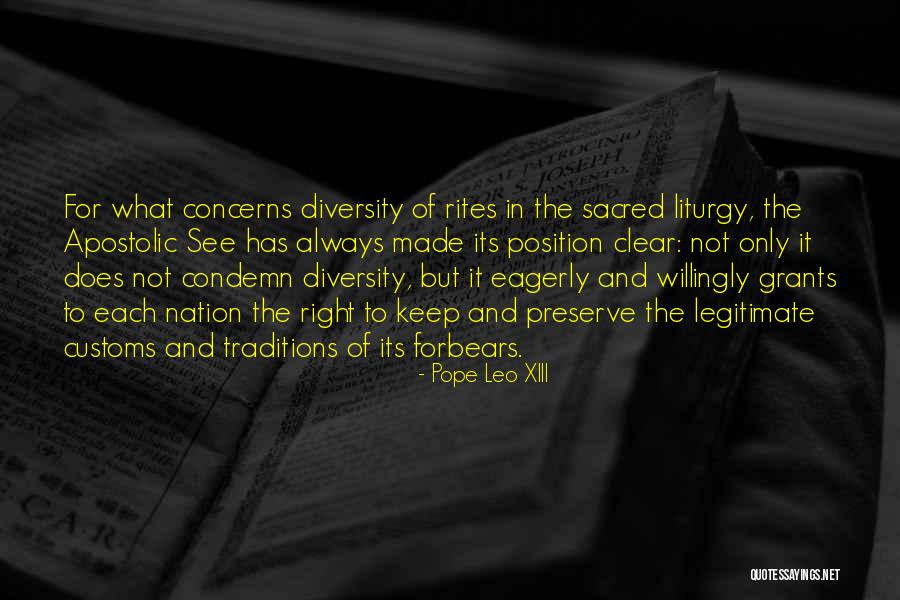 Forbears Quotes By Pope Leo XIII Forbears Quotes By Pope Leo XIII