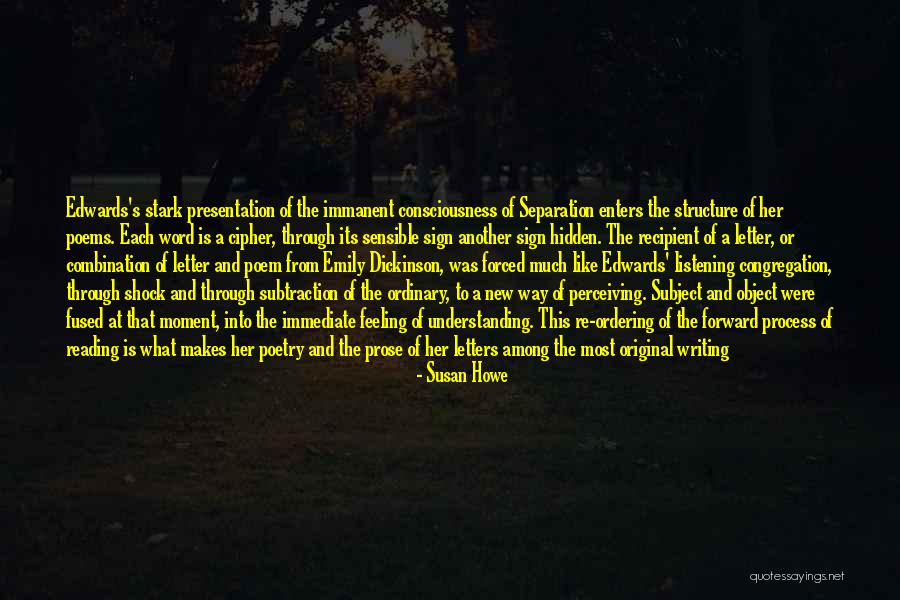 Forbidding In A Sentence Quotes By Susan Howe