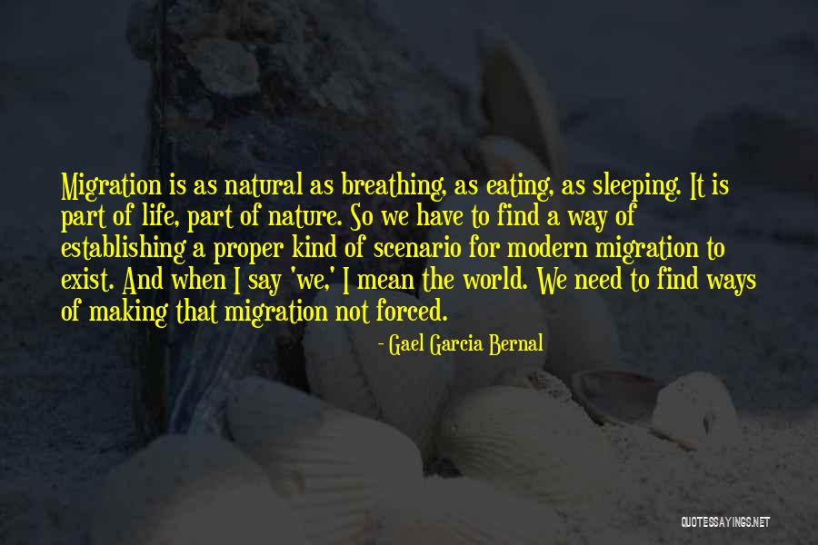 Forced Migration Quotes By Gael Garcia Bernal