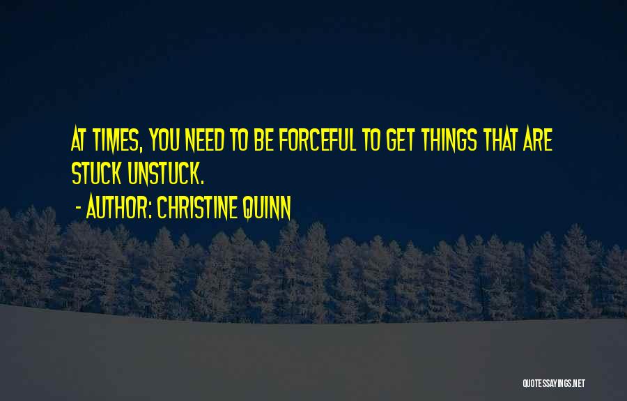 Forceful Quotes By Christine Quinn