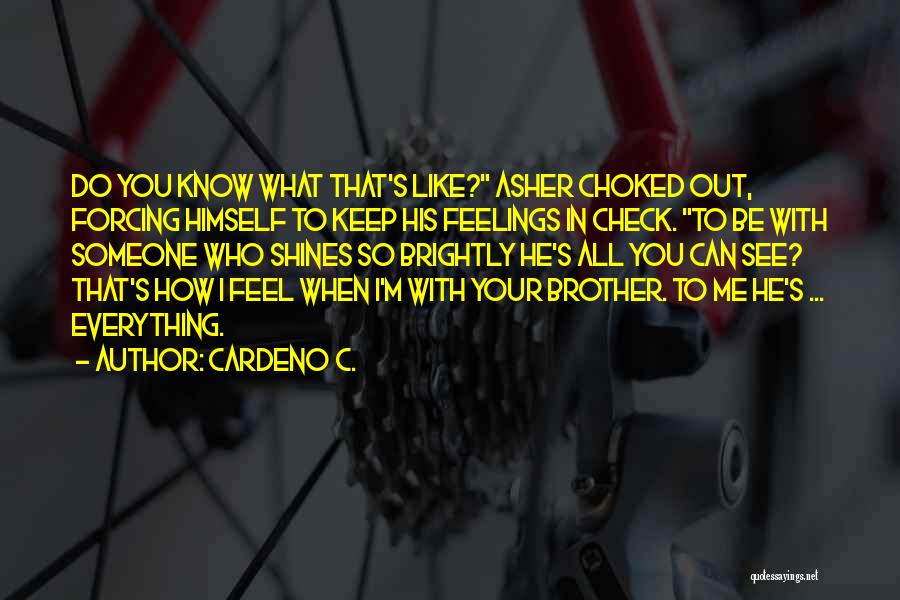 Forcing Yourself To Love Someone Quotes By Cardeno C.