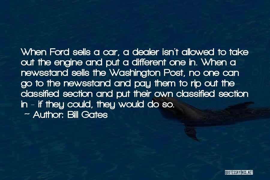 Ford Dealer Quotes By Bill Gates