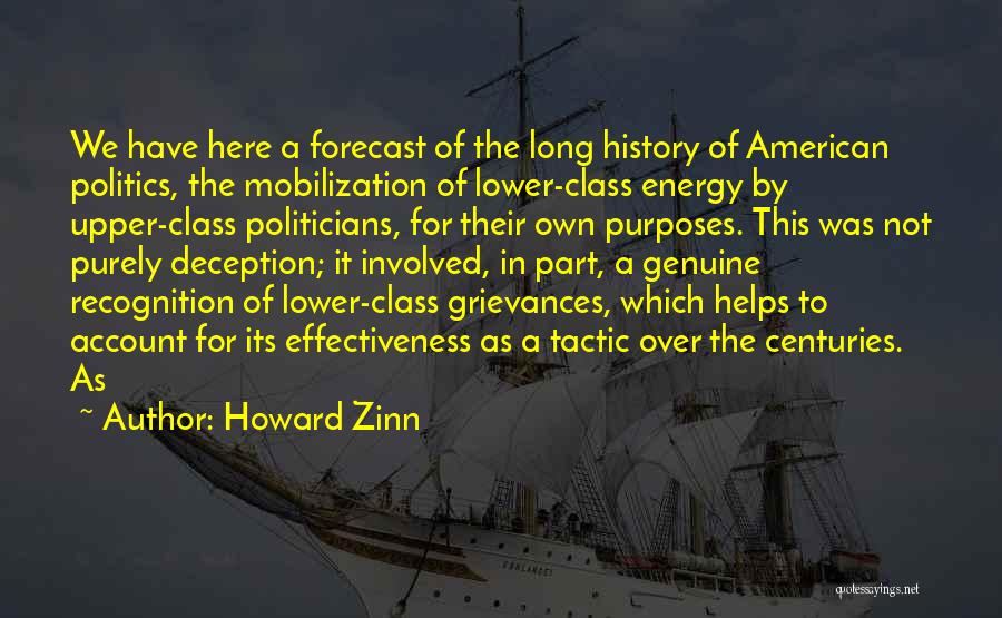 Forecast Quotes By Howard Zinn