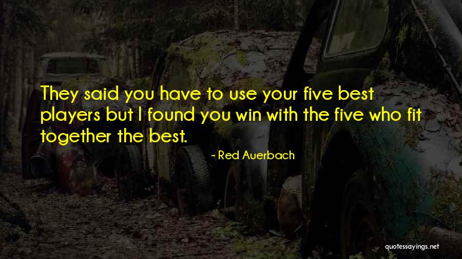 Forefinger And Index Quotes By Red Auerbach Forefinger And Index Quotes By Red Auerbach