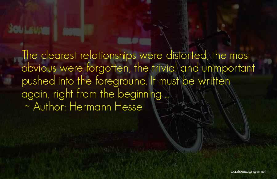 Foreground Quotes By Hermann Hesse