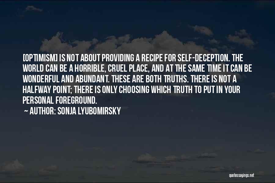 Foreground Quotes By Sonja Lyubomirsky