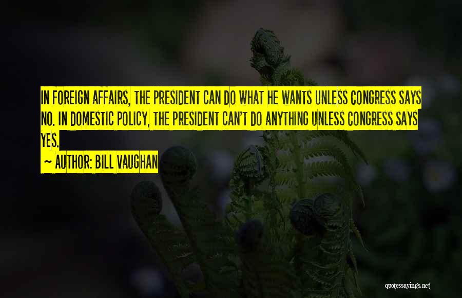 Foreign Affairs Quotes By Bill Vaughan