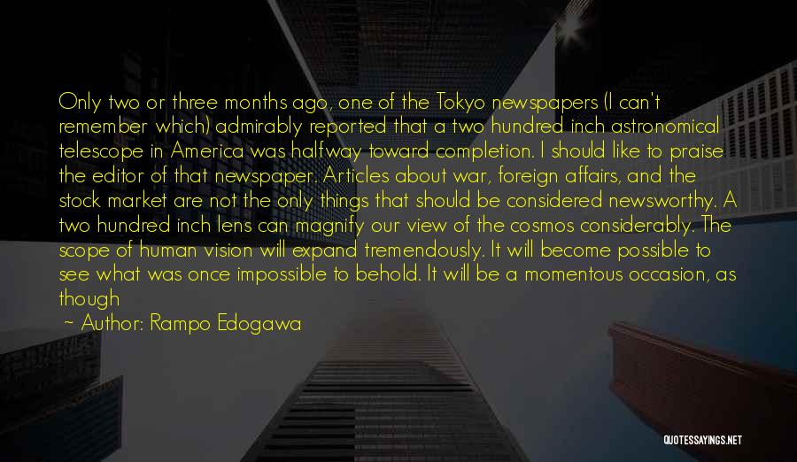 Foreign Affairs Quotes By Rampo Edogawa