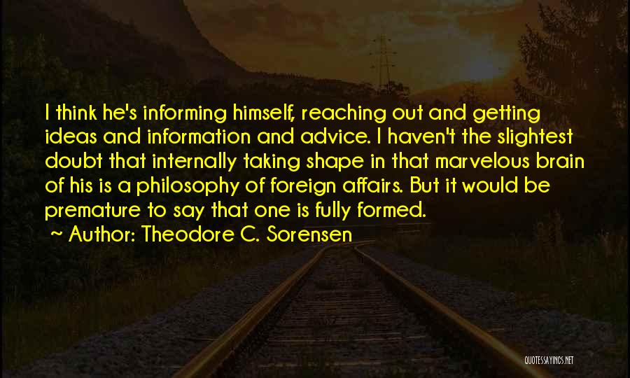 Foreign Affairs Quotes By Theodore C. Sorensen