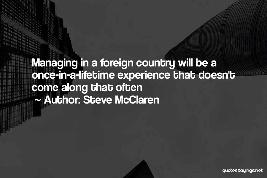 Foreign Countries Quotes By Steve McClaren