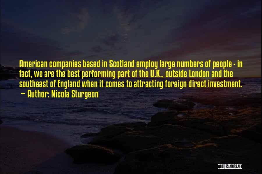 Foreign Direct Investment Quotes By Nicola Sturgeon