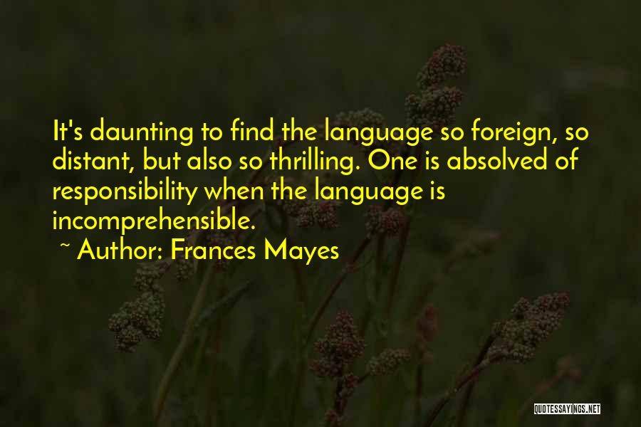 Foreign Travel Quotes By Frances Mayes