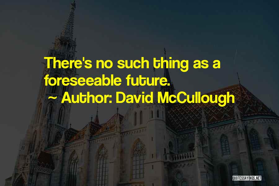 Foreseeable Future Quotes By David McCullough