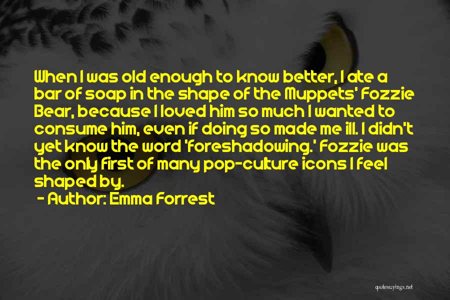 Foreshadowing Quotes By Emma Forrest