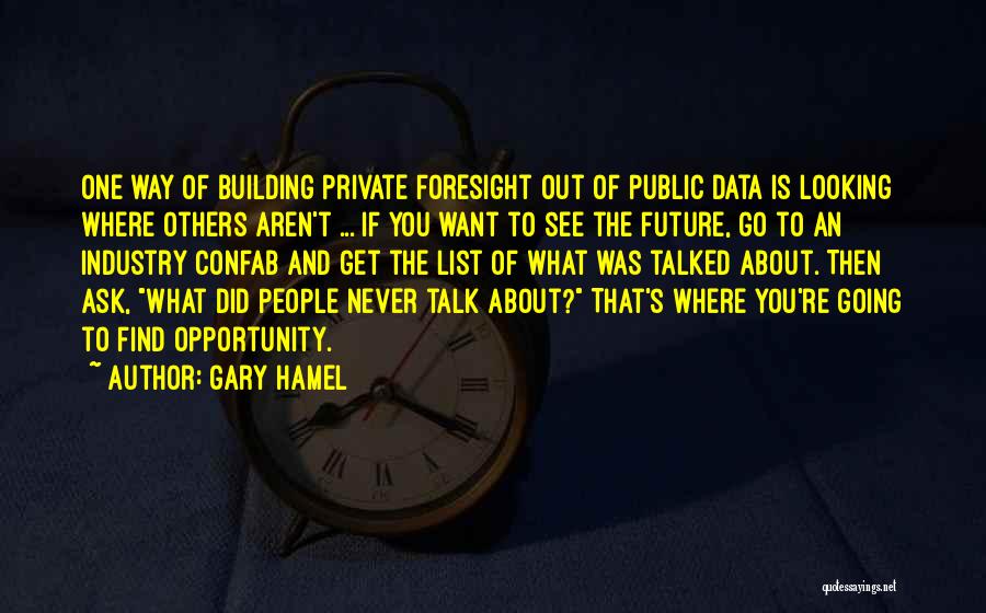 Foresight Future Quotes By Gary Hamel